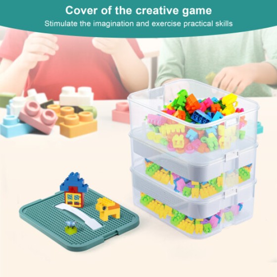 Storage Boxes for Lego 3-Tier Stackable with Lids